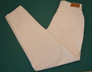 White Ryder Jeans High Rise Cotton Women's Size 14 MEDIUM 30" Waist, 31" Inseam